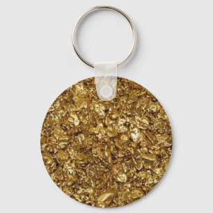 Gold Nuggets Keychain