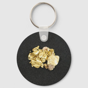 Gold Nuggets Keychain