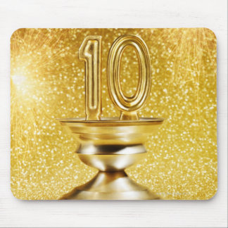 Gold Number 10 Trophy Mouse Pad
