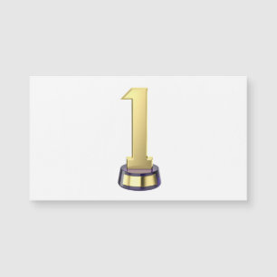 Gold number one trophy