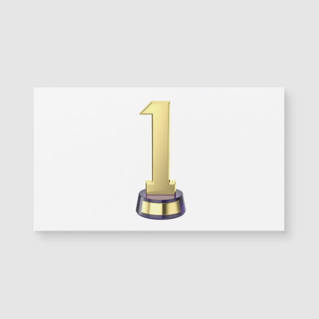 Gold number one trophy (Front)