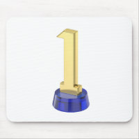 Gold number one trophy