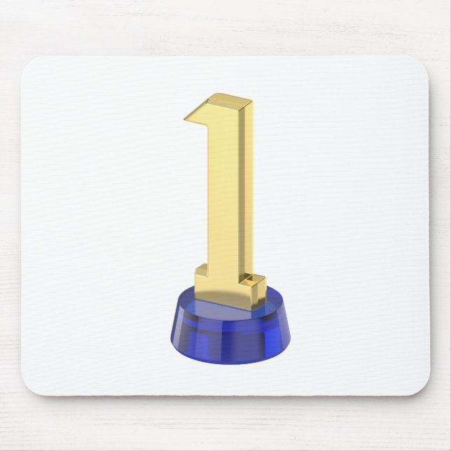 Gold number one trophy mouse pad (Front)