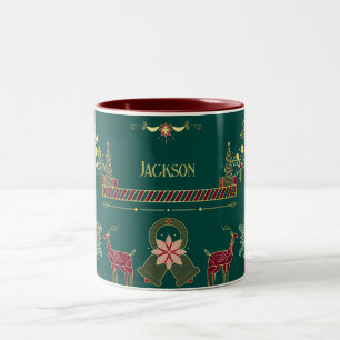 Gold Nutcracker Festive Personalised Christmas Mug