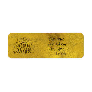 Gold O Holy Night Christmas
