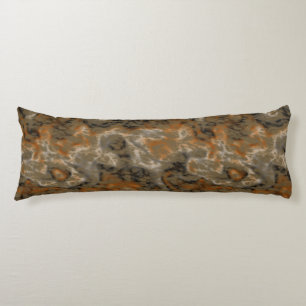 gold olive and black abstract  body pillow