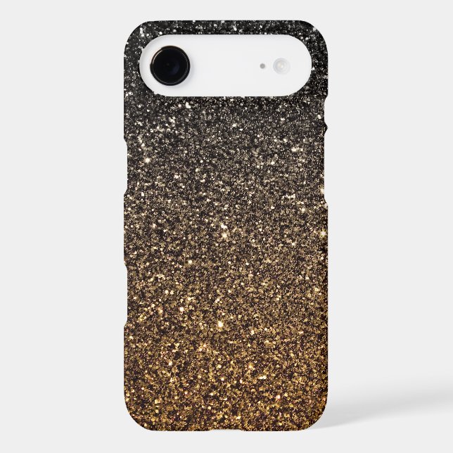 Gold Ombre Faux Glitter Case-Mate iPhone Case (Back)