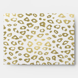 Gold Ombre Leopard Print Envelope