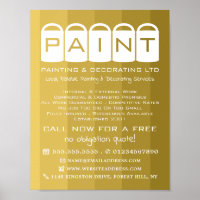 Gold Ombre, Paint Buckets, Painter & Decorator
