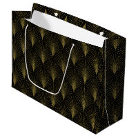 Gold on black Art Deco Pattern