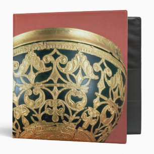 Gold openwork for a varnished bowl binder
