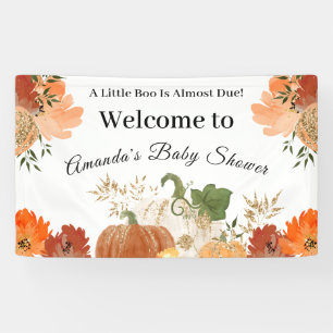 Gold Orange Automne Baby shower d'automne Bannière