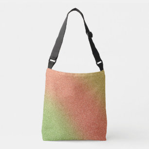 Gold-Orange-Green Gradient Glitters Cross-Body Bag