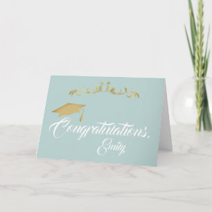 Gold Ornament Congratulations Graduate Graduation Card