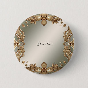 Gold Ornate Button