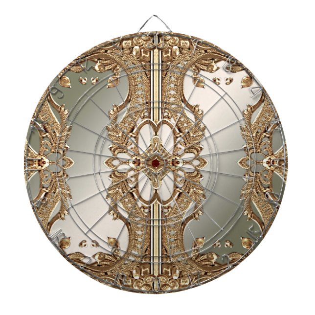 Gold Ornate Dartboard (Front)