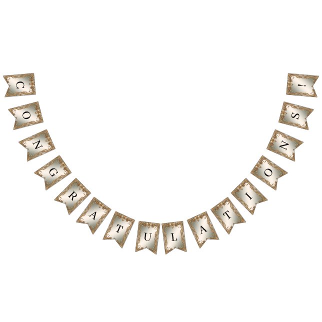 Gold Ornate Frame Bunting Flag (All)