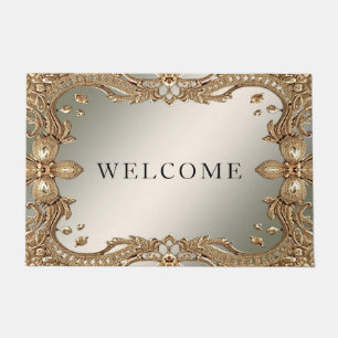 Gold Ornate Frame Doormat