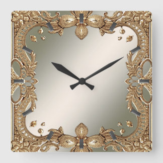 Gold Ornate Frame Wall Clock