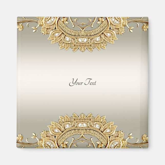 Gold Ornate Magnet (Front)