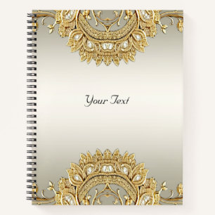 Gold Ornate Notebook