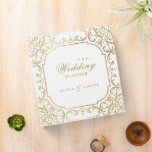 Gold ornate romantic vintage wedding planner 3 rin binder<br><div class="desc">Elegant vintage ornate frame design in faux gold colour,  romantic and sophisticated,  great wedding planner binder for vintage wedding,   romantic formal wedding,  and luxury winter wedding. 
See all the matching pieces in the collection.</div>