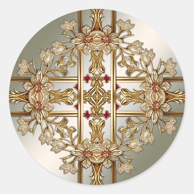 Gold Ornate Sticker (Front)