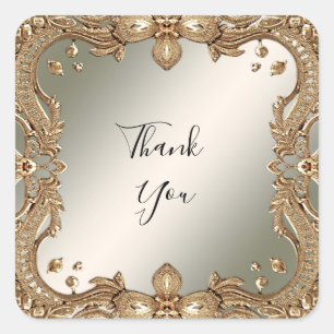 Gold Ornate Sticker
