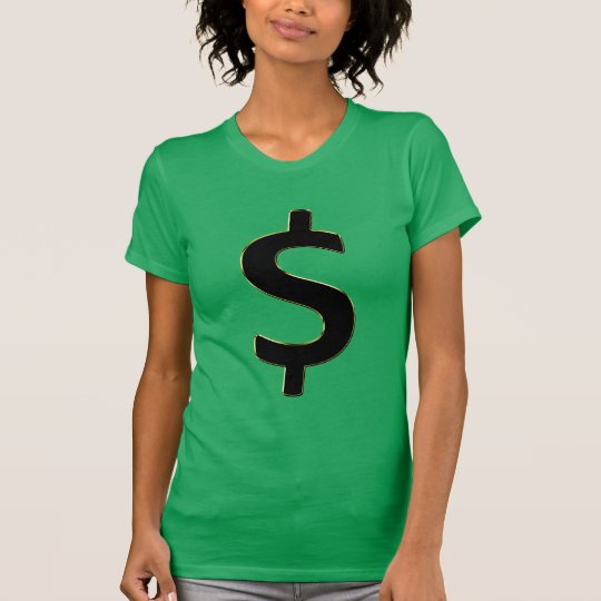 Gold Outlined $ T-Shirt