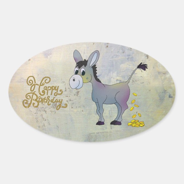gold oval sticker (Front)