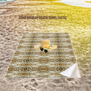 Gold Overlay Beach Towel