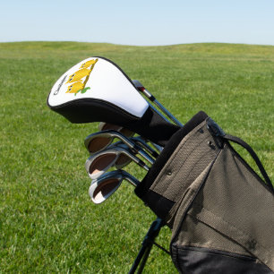Gold Owls Design Personalised Golf Head Cover