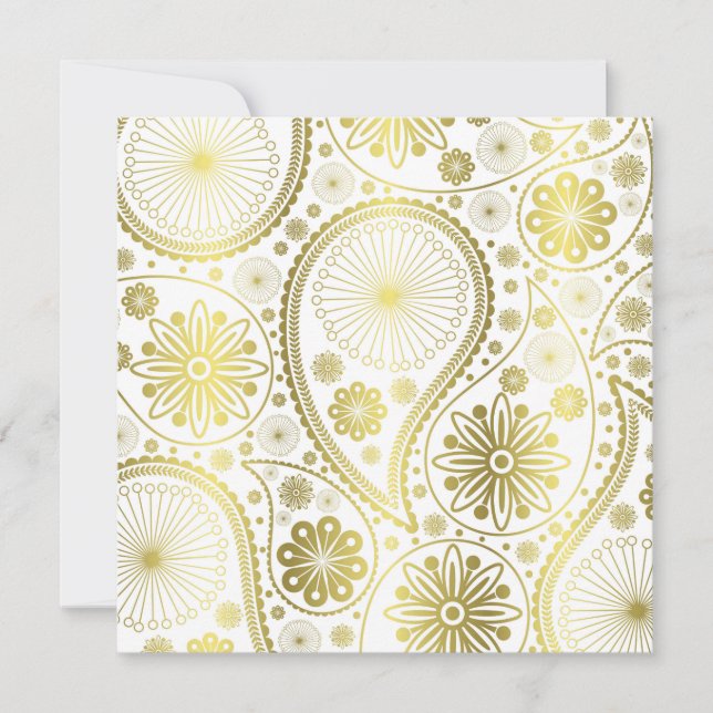 Gold paisley pattern (Front)