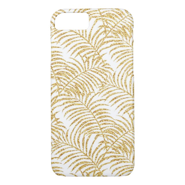 Gold Palm Leave iPhone Case (Back)