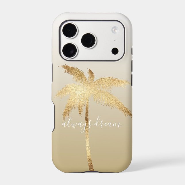 Gold Palm Tree Dream Ombre (Back)