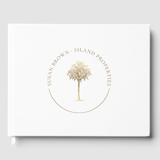 Gold Palm Tree Logo Livre d'or (Recto)