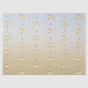 Gold Palm Tree Ombre Tissue Paper