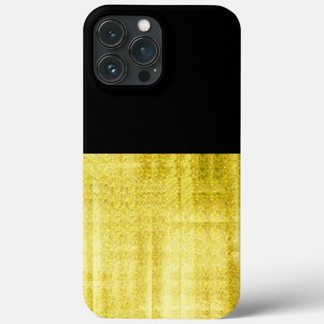 Gold Panelled Black  Case-Mate iPhone Case (Back)