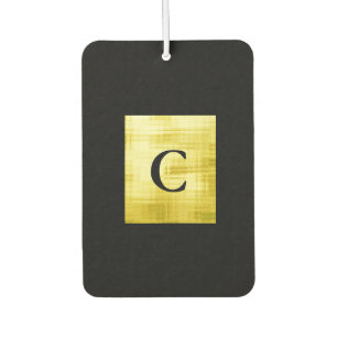 Gold Panelled Black-II Air Freshener