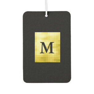 Gold Panelled Black-II Air Freshener