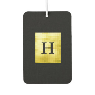 Gold Panelled Black-II Air Freshener