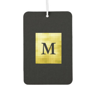 Gold Panelled Black-II Air Freshener