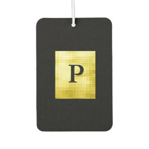 Gold Panelled Black-II Air Freshener