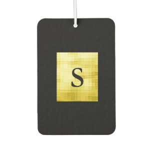Gold Panelled Black-II Air Freshener