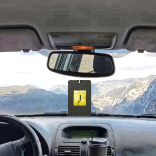 Gold Panelled Black-II Air Freshener