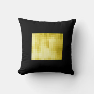 Gold-Panelled Black -II Throw Pillow