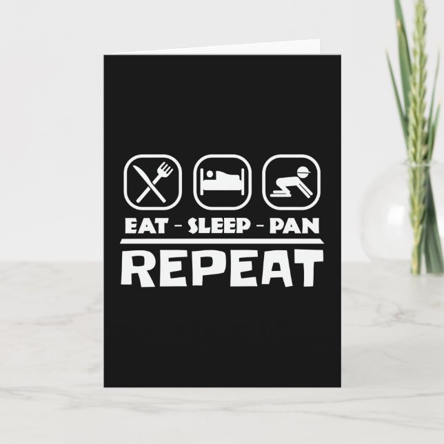 Gold panning prospecting East Sleep Pan Repeat Card (Front)