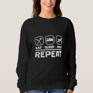 Gold panning prospecting East Sleep Pan Repeat Sweatshirt