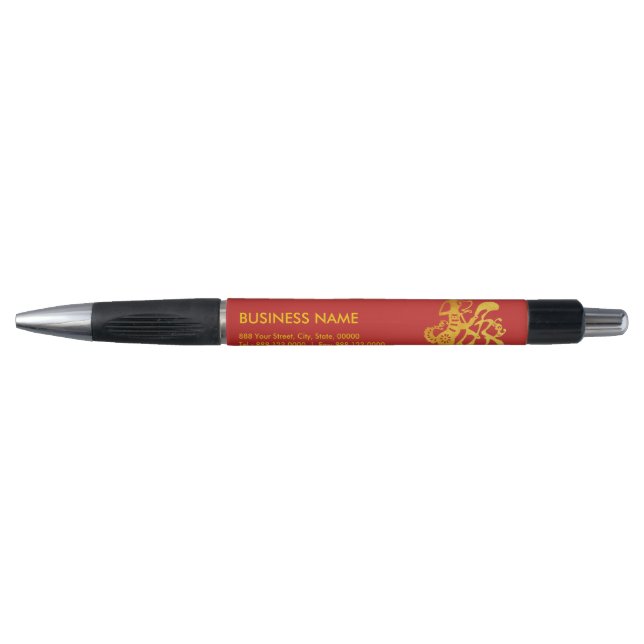 Gold Papercut Chinese New Year 2018 Corporate Pen (Front)