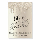 Gold Parties scintillant 60e fête d'anniversaire